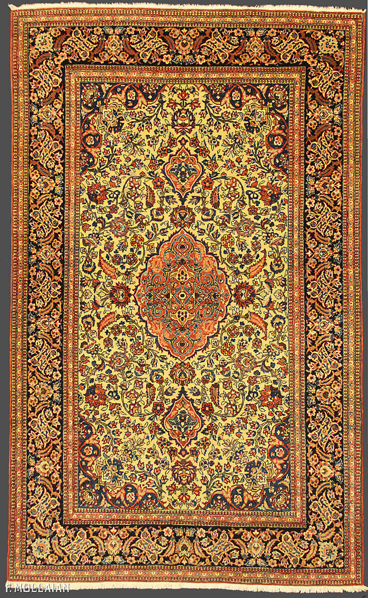 Tappeto Persiano Antico Isfahan n°:35578613